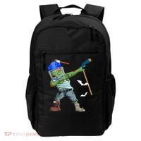 Dabbing Zombie Playing Ice Hockey Player Cool Halloween Gift Backpack thumb 0