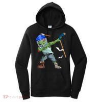 Dabbing Zombie Playing Ice Hockey Player Cool Halloween Gift Women's Hoodie thumb 0