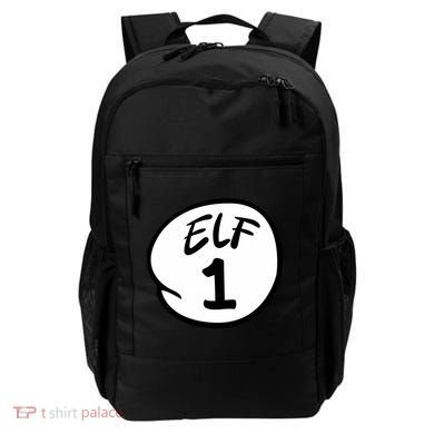 Elf 1 2 3 4 5 Custom Number Christmas Backpack
