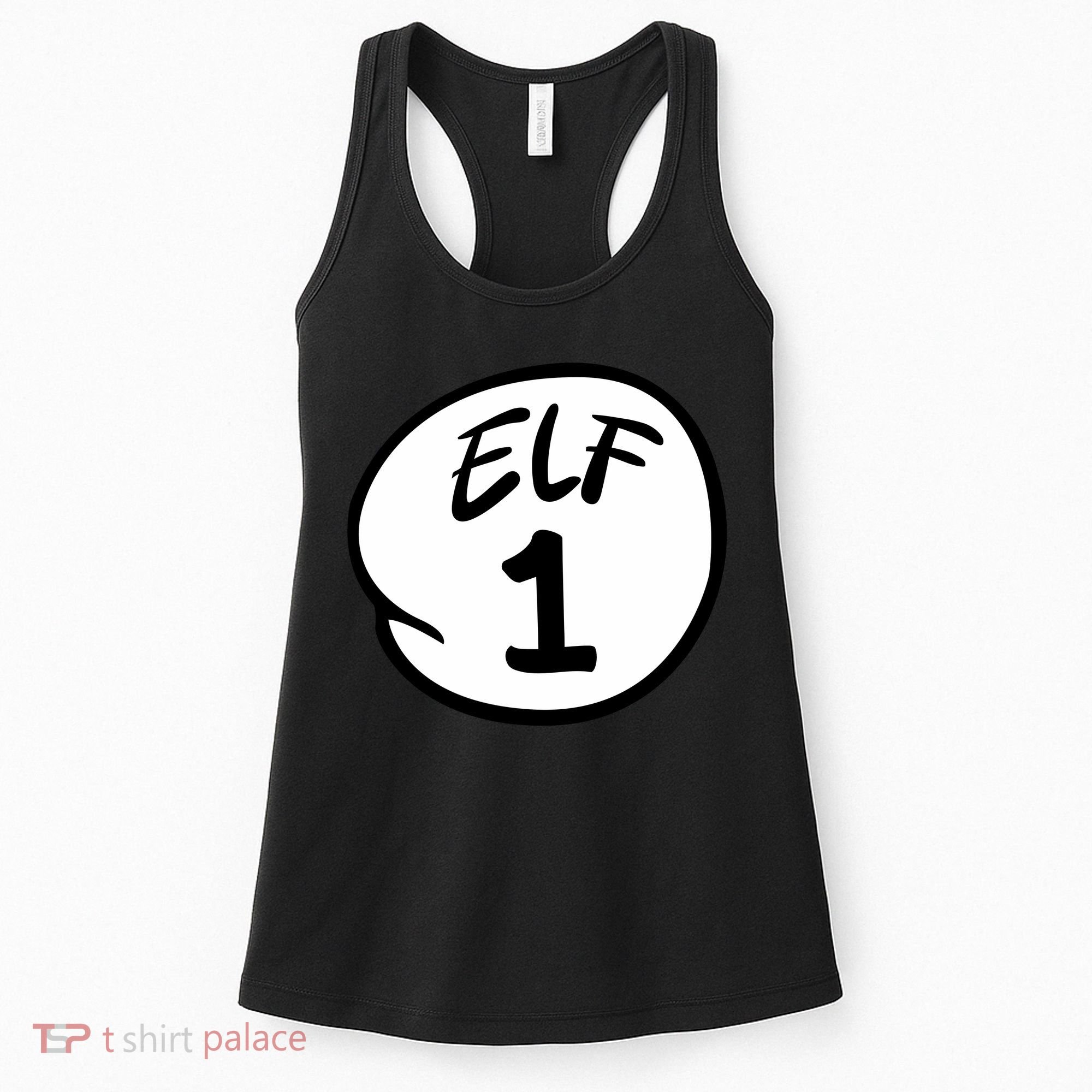 Elf 1 2 3 4 5 Custom Number Christmas Women's Tank Top