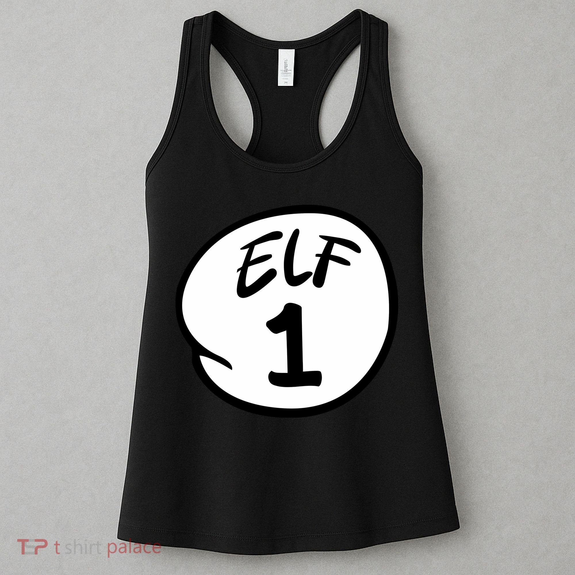 Elf 1 2 3 4 5 Custom Number Christmas Women's Tank Top
