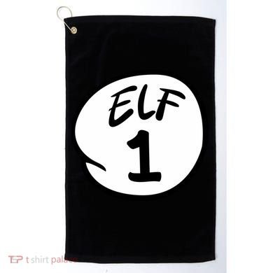Elf 1 2 3 4 5 Custom Number Christmas Golf Towel