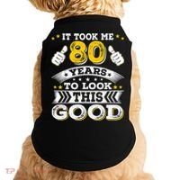 Eighty 1943 80th 80 Years Old birthday Idea For Dad Grandpa Doggie Tank thumb 0