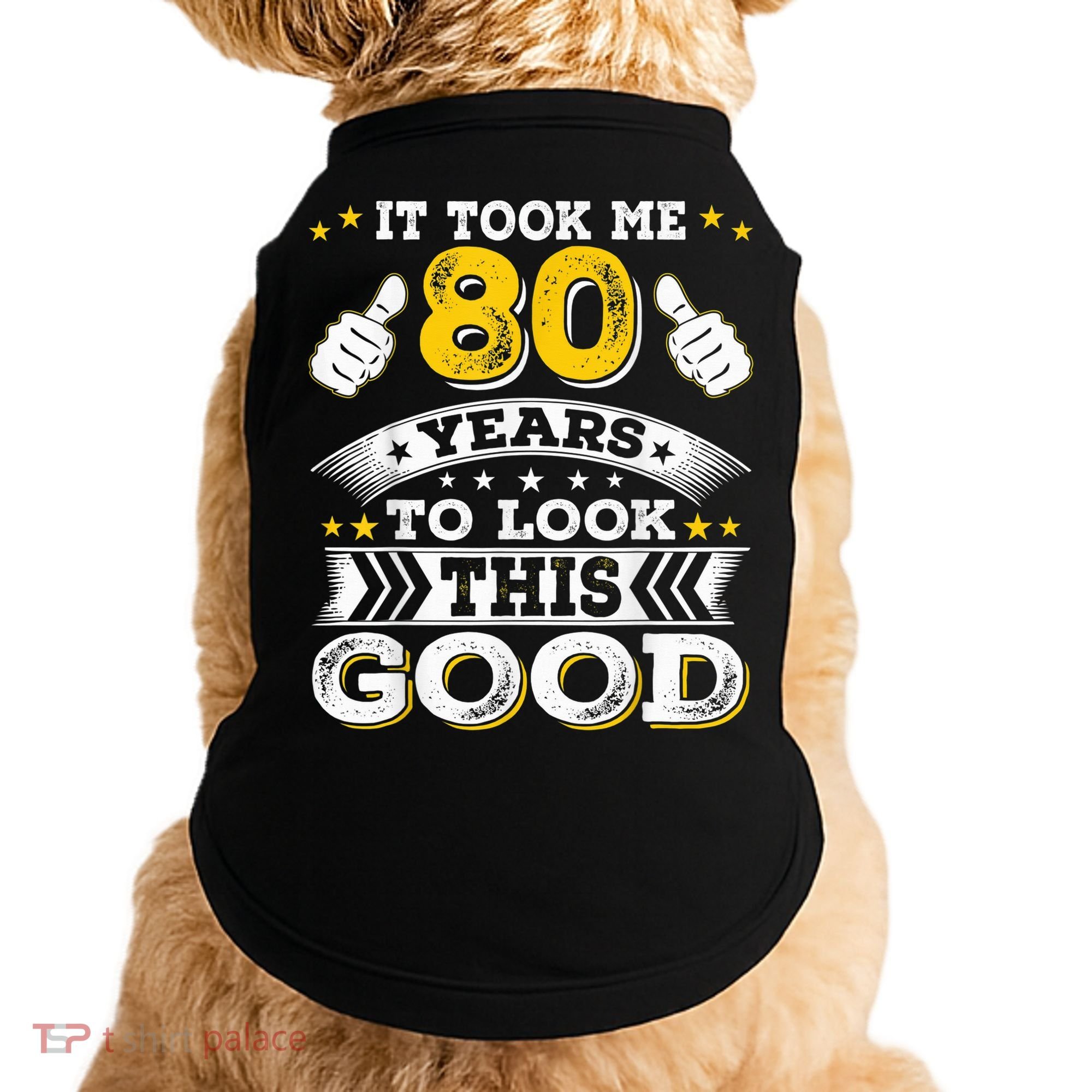 Eighty 1943 80th 80 Years Old birthday Idea For Dad Grandpa Doggie Tank