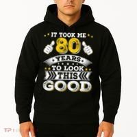 Eighty 1943 80th 80 Years Old birthday Idea For Dad Grandpa Hoodie thumb 2