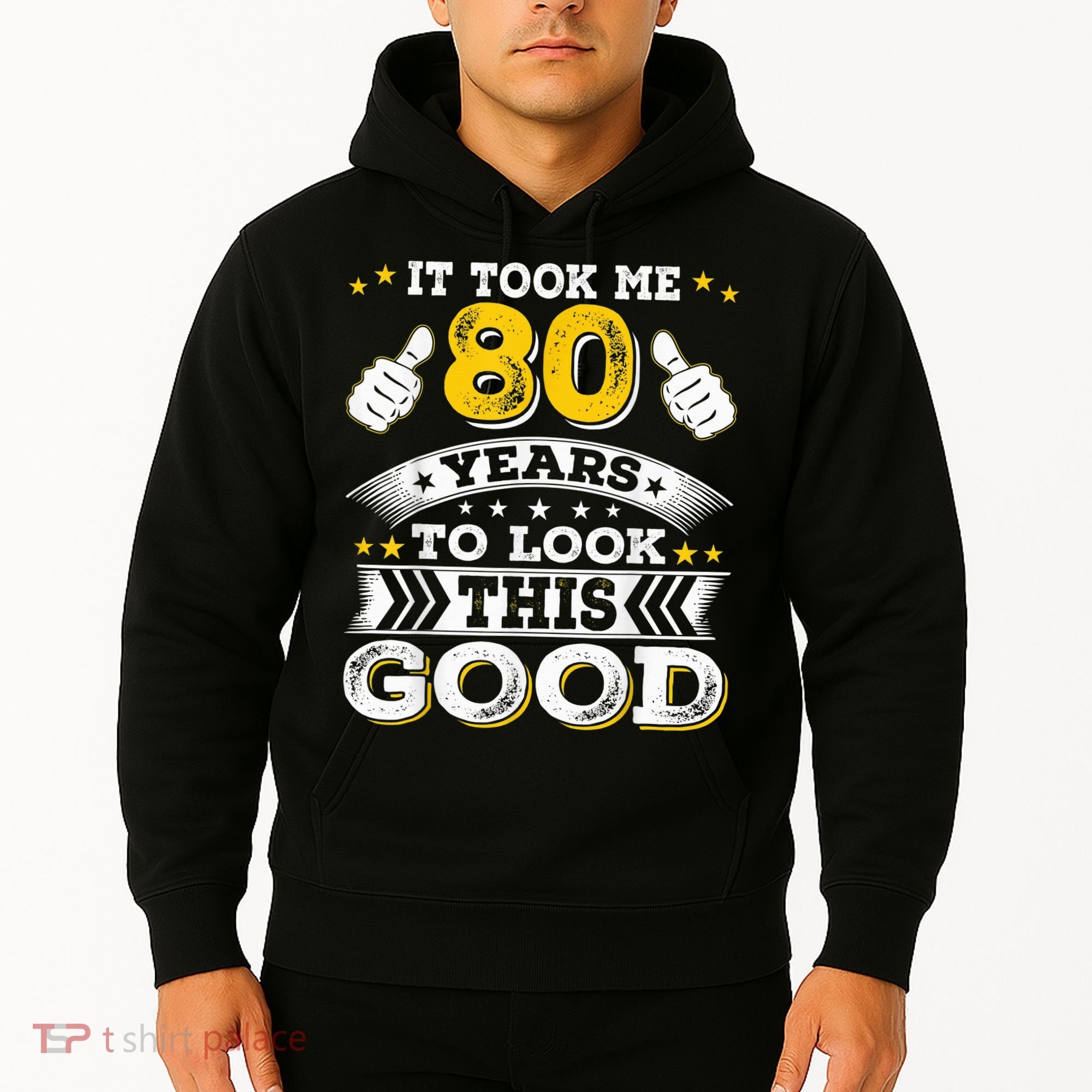 Eighty 1943 80th 80 Years Old birthday Idea For Dad Grandpa Hoodie
