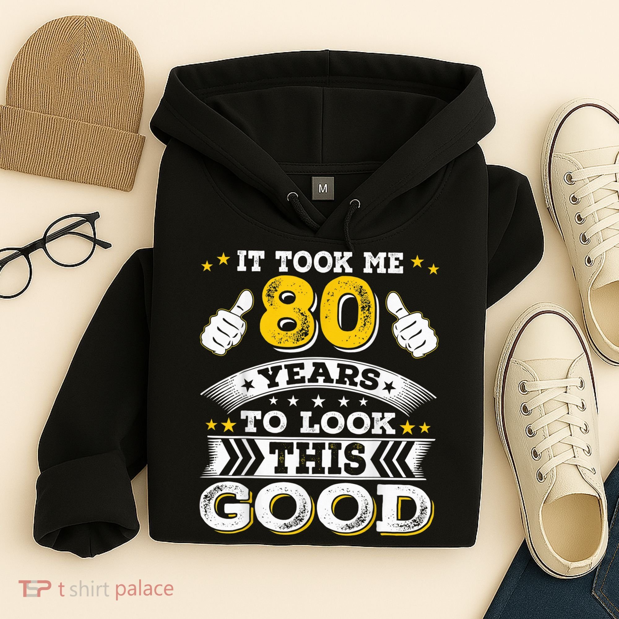 Eighty 1943 80th 80 Years Old birthday Idea For Dad Grandpa Hoodie