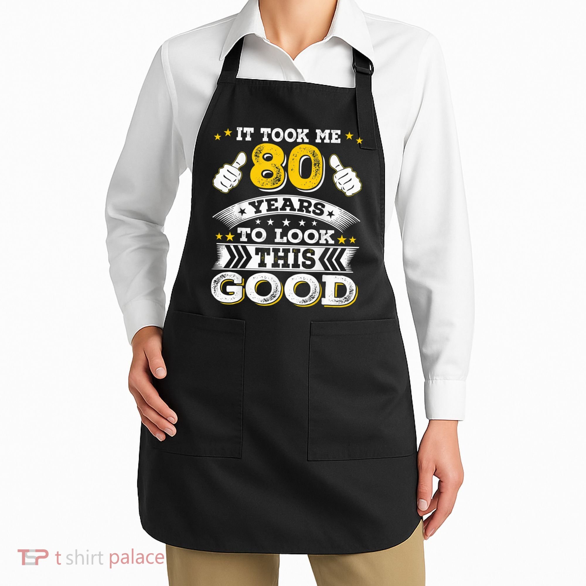Eighty 1943 80th 80 Years Old birthday Idea For Dad Grandpa Apron