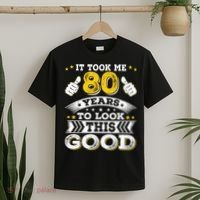 Eighty 1943 80th 80 Years Old birthday Idea For Dad Grandpa T-Shirt thumb 2