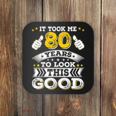 Eighty 1943 80th 80 Years Old birthday Idea For Dad Grandpa Coaster