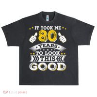 Eighty 1943 80th 80 Years Old birthday Idea For Dad Grandpa Urban Oversized Heavyweight T-Shirt thumb 0