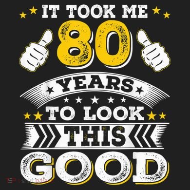Eighty 1943 80th 80 Years Old birthday Idea For Dad Grandpa Urban Oversized Heavyweight T-Shirt