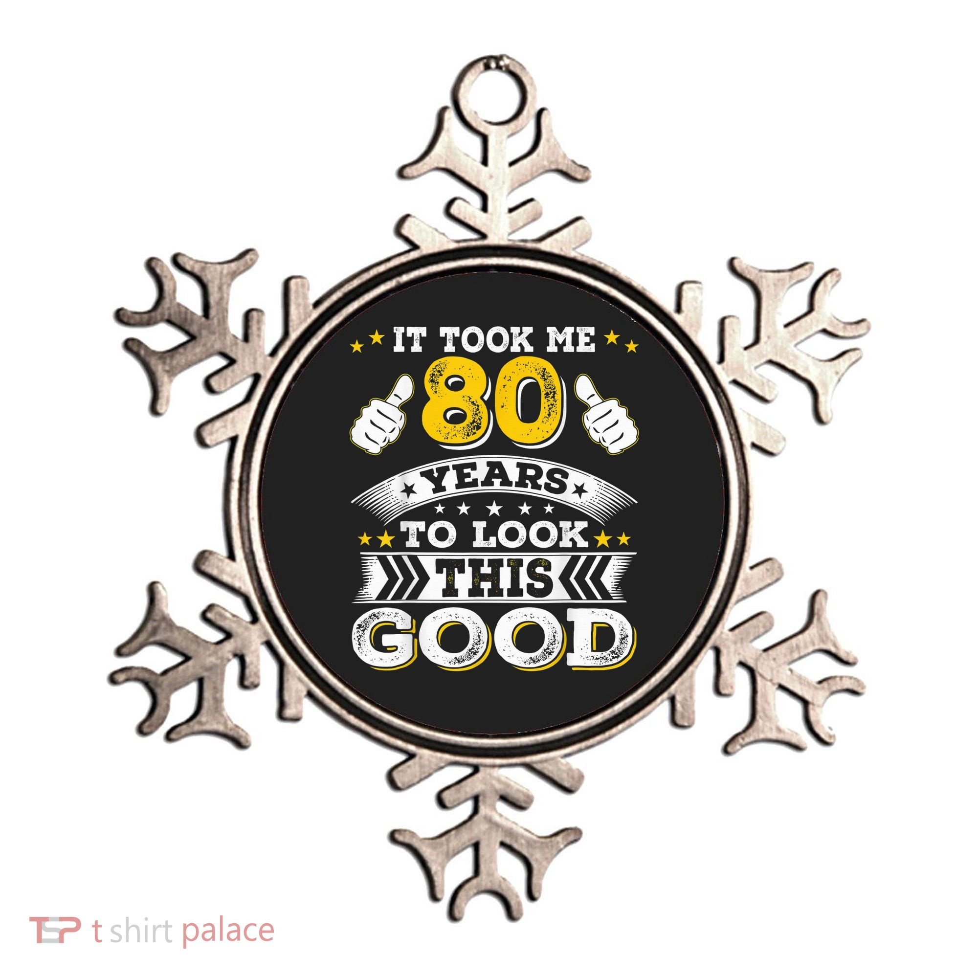 Eighty 1943 80th 80 Years Old birthday Idea For Dad Grandpa Ornament