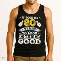 Eighty 1943 80th 80 Years Old birthday Idea For Dad Grandpa Tank Top thumb 3