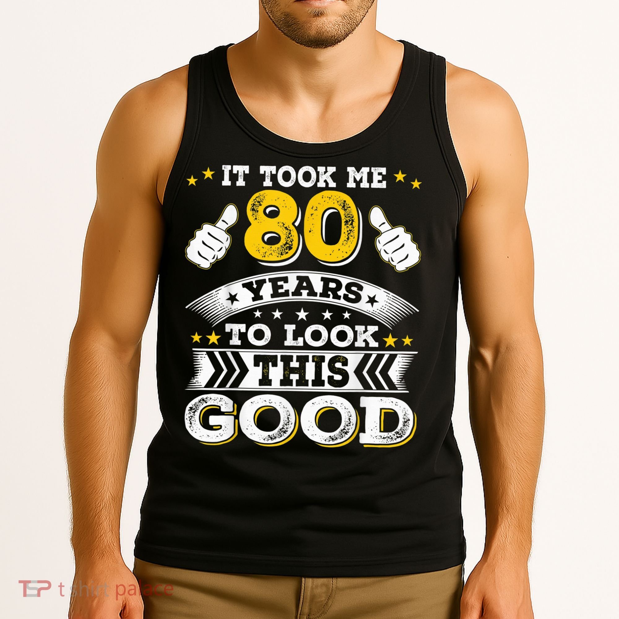 Eighty 1943 80th 80 Years Old birthday Idea For Dad Grandpa Tank Top
