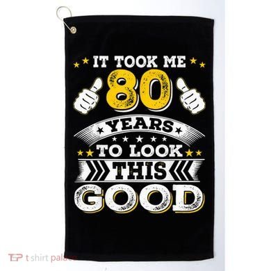 Eighty 1943 80th 80 Years Old birthday Idea For Dad Grandpa Golf Towel