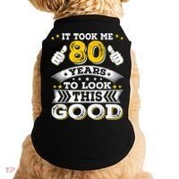 Eighty 1943 80th 80 Years Old birthday Idea For Dad Grandpa Doggie Tank thumb 0