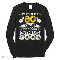 Eighty 1943 80th 80 Years Old birthday Idea For Dad Grandpa Long Sleeve Shirt thumb 0