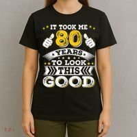 Eighty 1943 80th 80 Years Old birthday Idea For Dad Grandpa T-Shirt thumb 4