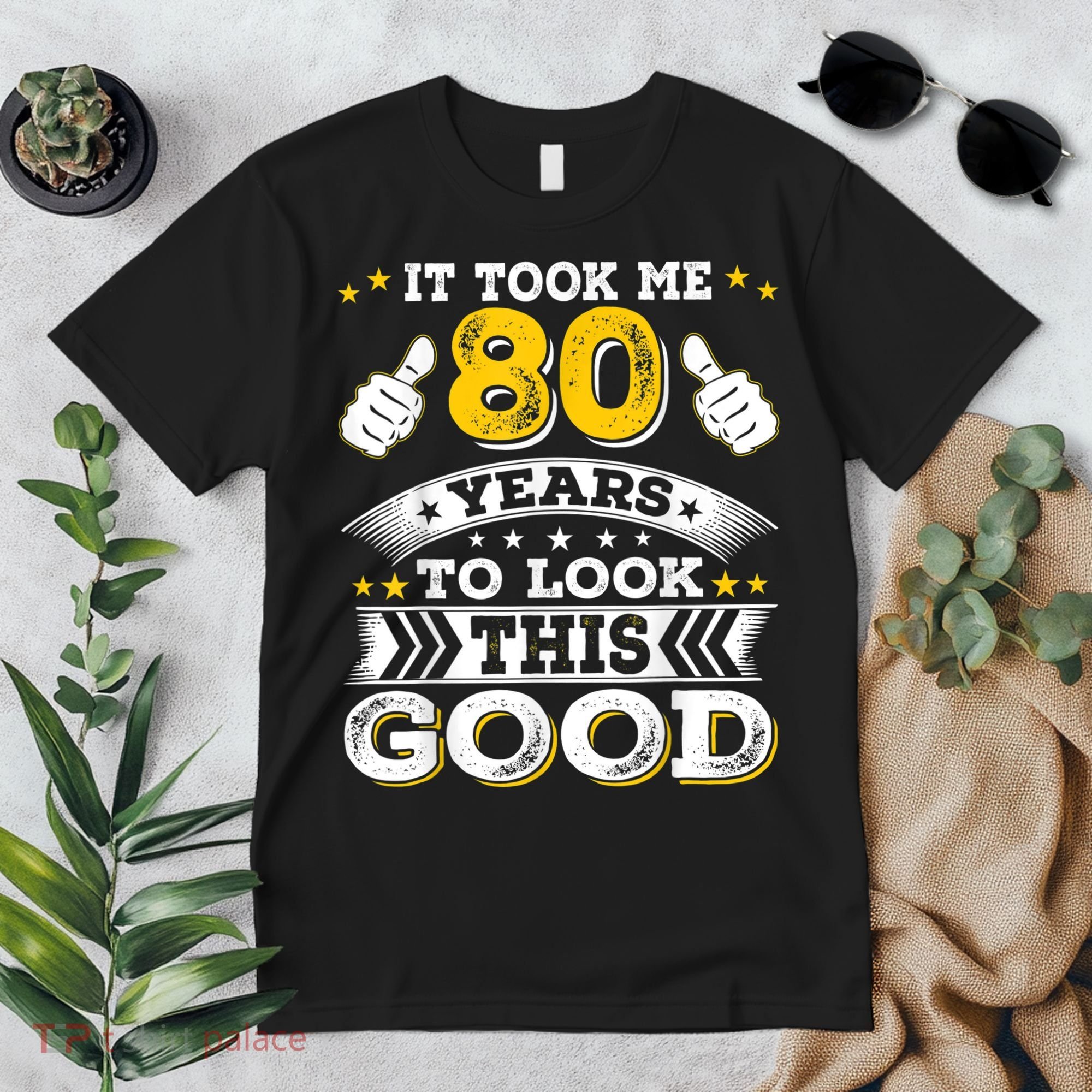 Eighty 1943 80th 80 Years Old birthday Idea For Dad Grandpa Premium T-Shirt