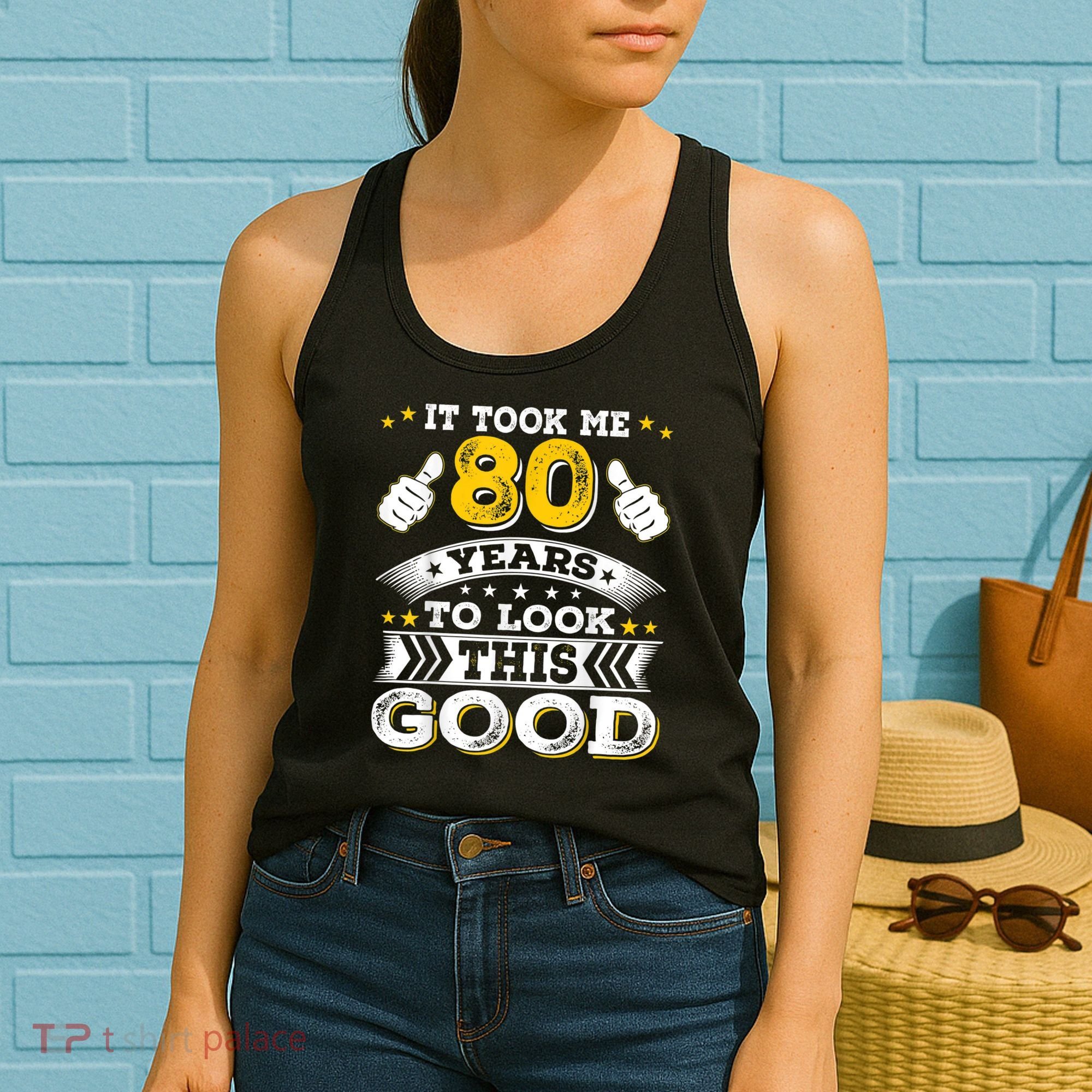 Eighty 1943 80th 80 Years Old birthday Idea For Dad Grandpa Women's Tank Top