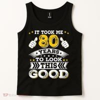 Eighty 1943 80th 80 Years Old birthday Idea For Dad Grandpa Tank Top thumb 2