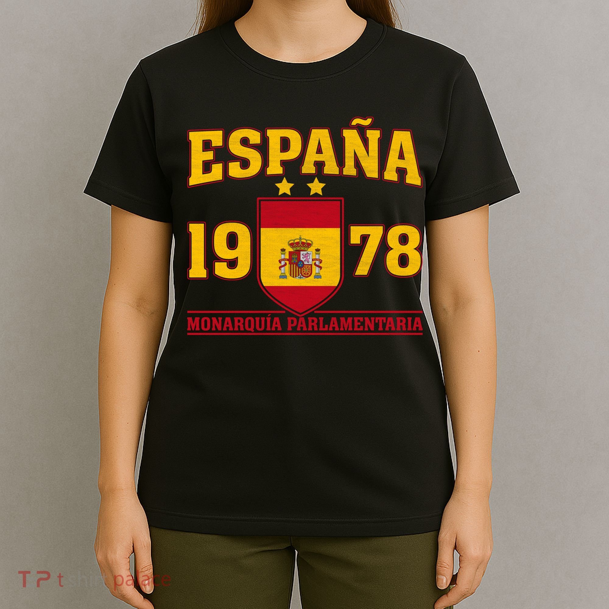 Español 1978 Monarquía Parlamentaria Spain Soccer T-Shirt
