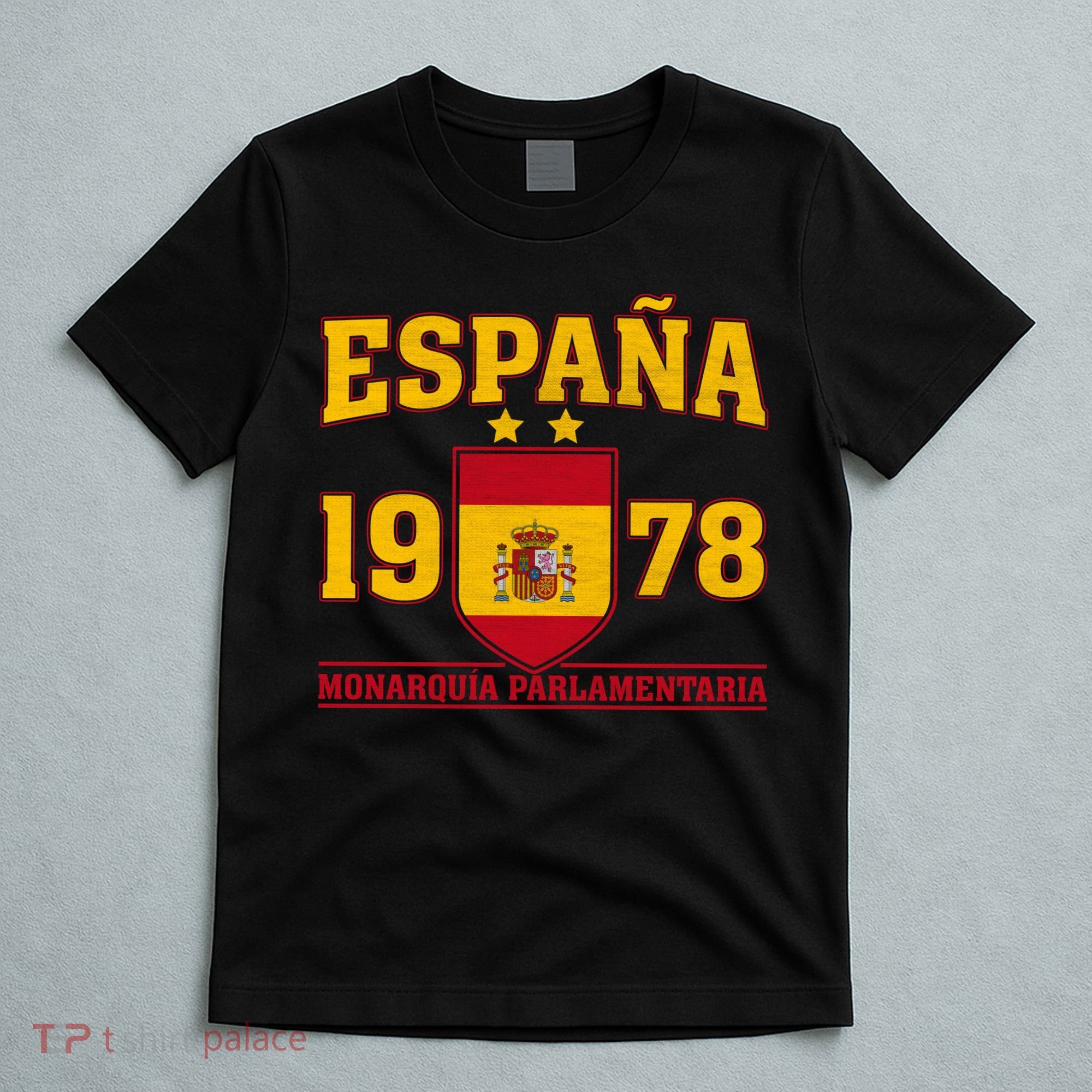 Español 1978 Monarquía Parlamentaria Spain Soccer T-Shirt
