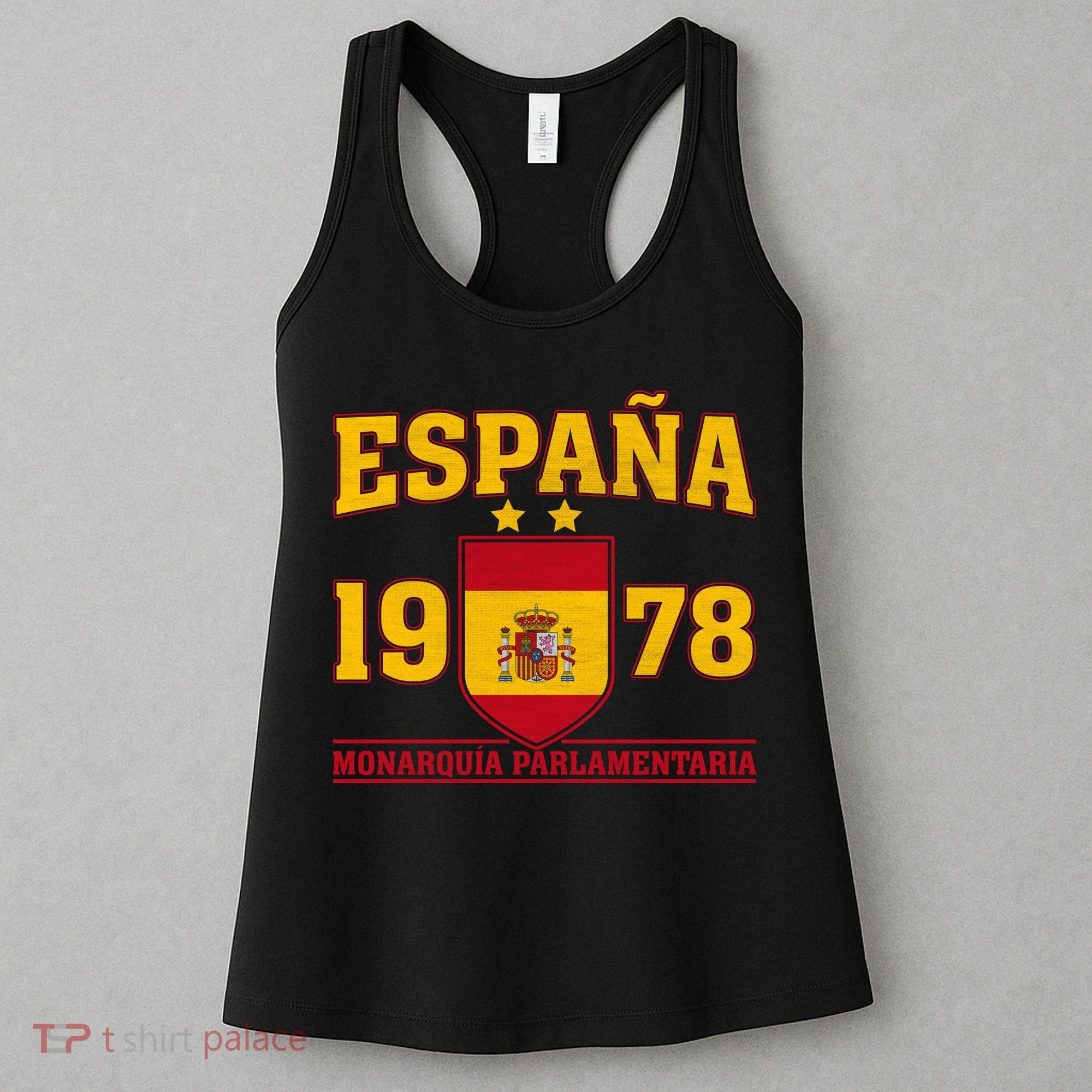 Español 1978 Monarquía Parlamentaria Spain Soccer Women's Tank Top