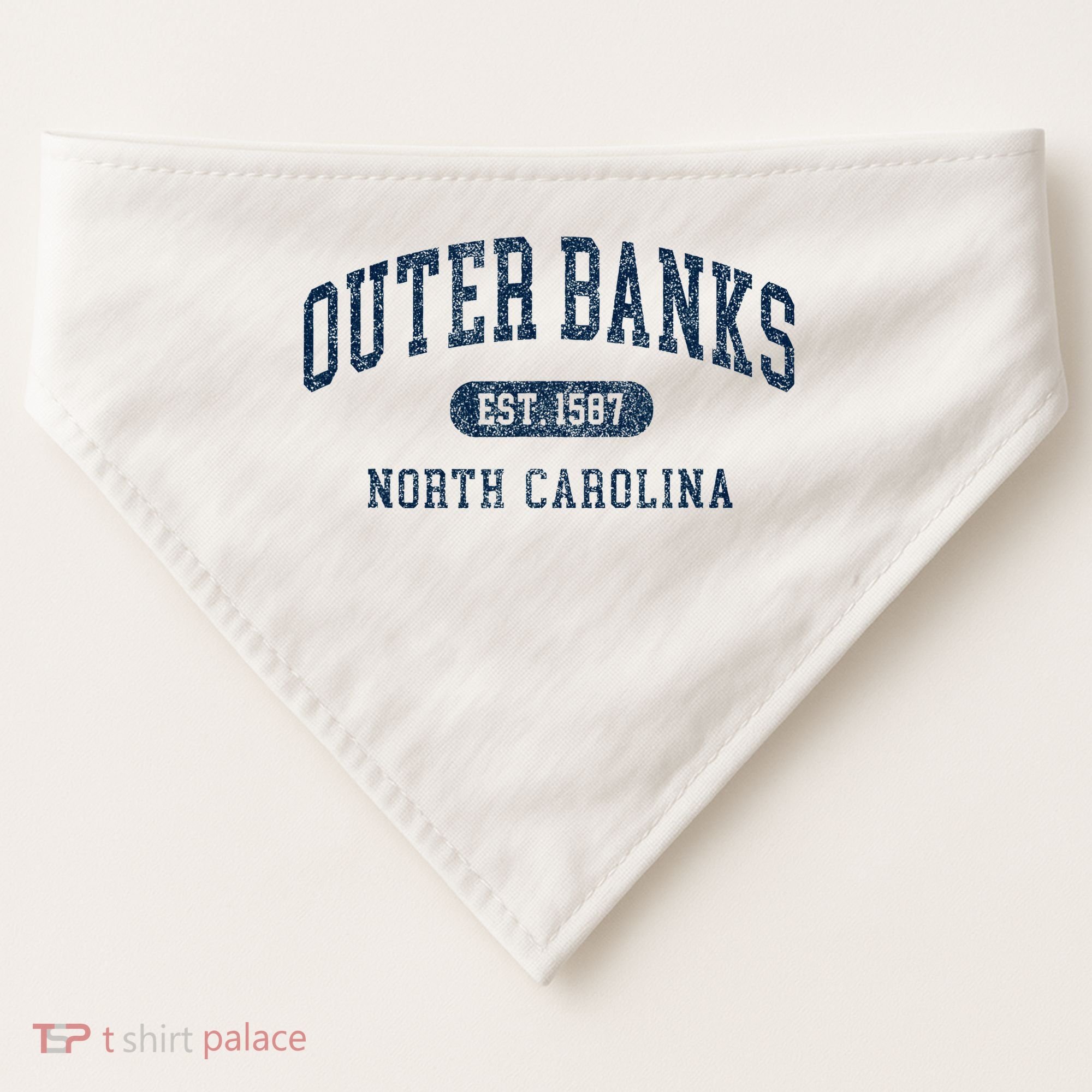 Est 1587 Obx North Carolina Nc USA-Made Doggie Bandana