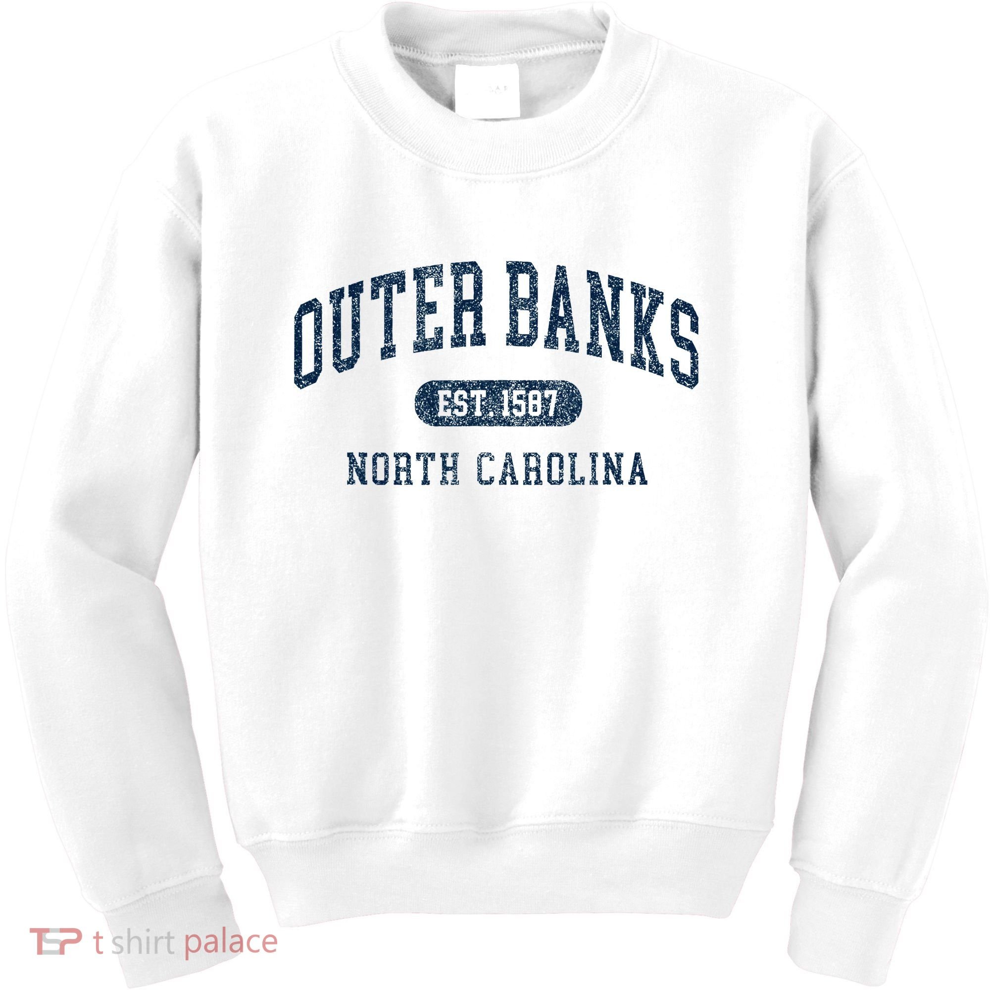Est 1587 Obx North Carolina Nc Kids Sweatshirt