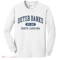 Est 1587 Obx North Carolina Nc Kids Long Sleeve Shirt thumb 0
