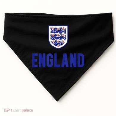 England 1982 Soccer Team Jersey British Three Heraldic Lions USA-Made Doggie Bandana