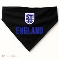 England 1982 Soccer Team Jersey British Three Heraldic Lions USA-Made Doggie Bandana thumb 0