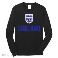 England 1982 Soccer Team Jersey British Three Heraldic Lions Long Sleeve Shirt thumb 0