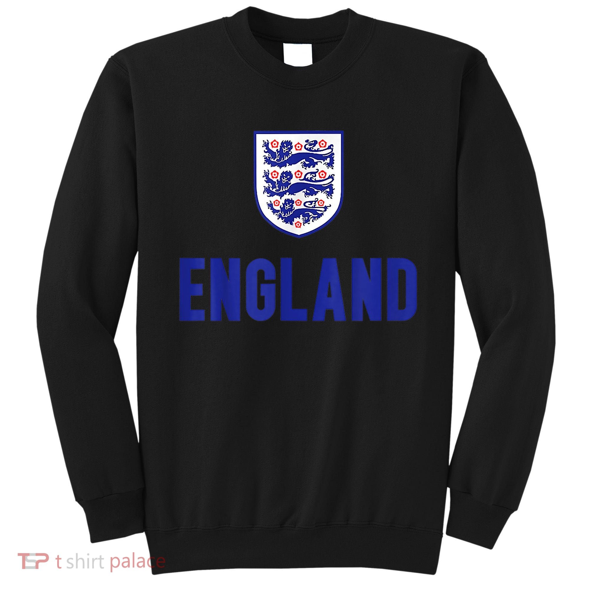 England 1982 Soccer Team Jersey British Three Heraldic Lions Sweatshirt