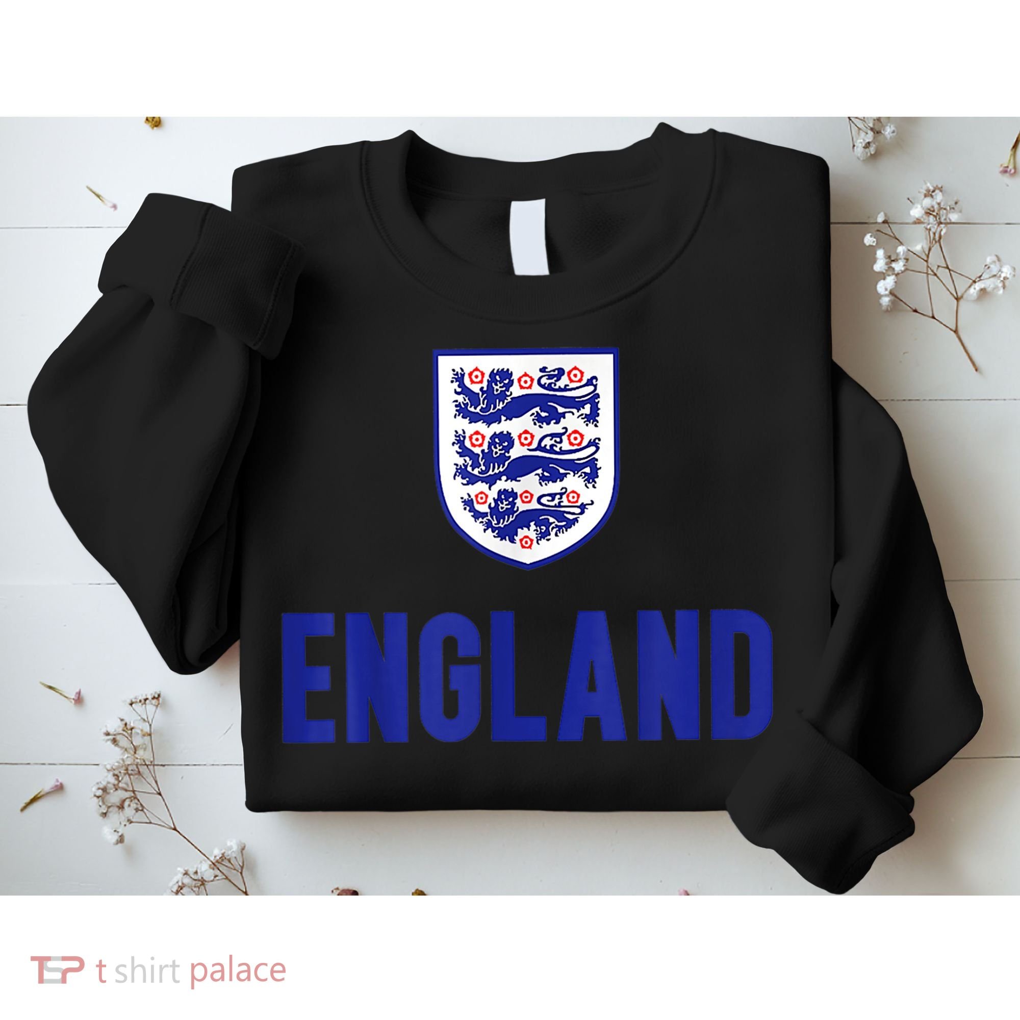 England 1982 Soccer Team Jersey British Three Heraldic Lions Sweatshirt