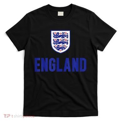 England 1982 Soccer Team Jersey British Three Heraldic Lions T-Shirt