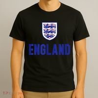 England 1982 Soccer Team Jersey British Three Heraldic Lions T-Shirt thumb 3