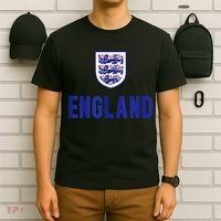 England 1982 Soccer Team Jersey British Three Heraldic Lions T-Shirt thumb 6