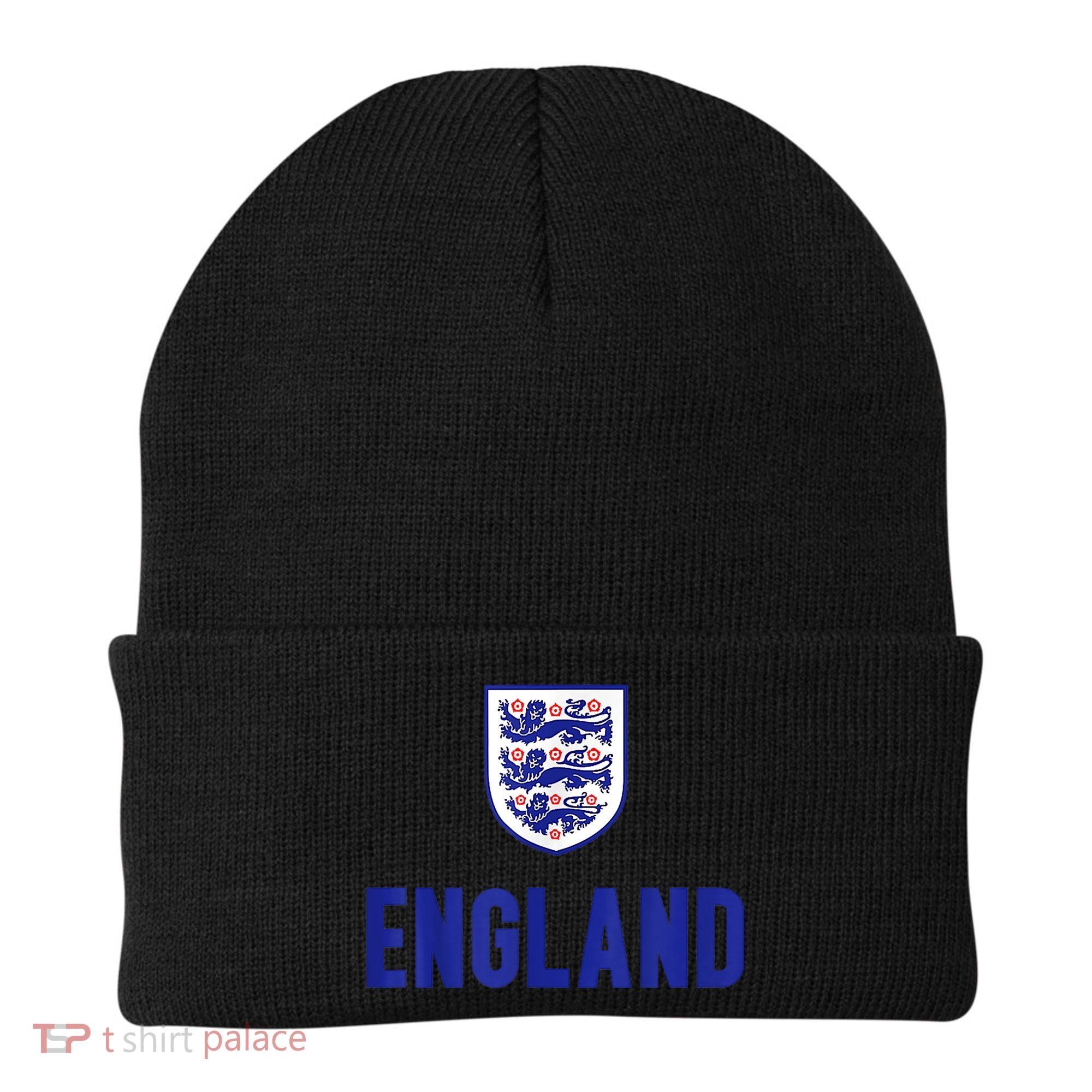 England 1982 Soccer Team Jersey British Three Heraldic Lions Beanie