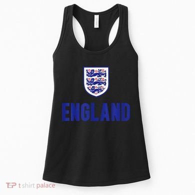 England 1982 Soccer Team Jersey British Three Heraldic Lions Women's Tank Top