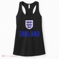 England 1982 Soccer Team Jersey British Three Heraldic Lions Women's Tank Top thumb 0