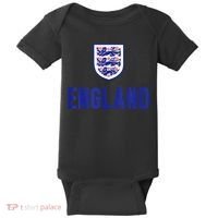 England 1982 Soccer Team Jersey British Three Heraldic Lions Baby Bodysuit thumb 0