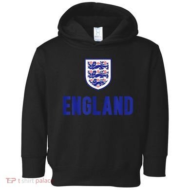 England 1982 Soccer Team Jersey British Three Heraldic Lions Toddler Hoodie