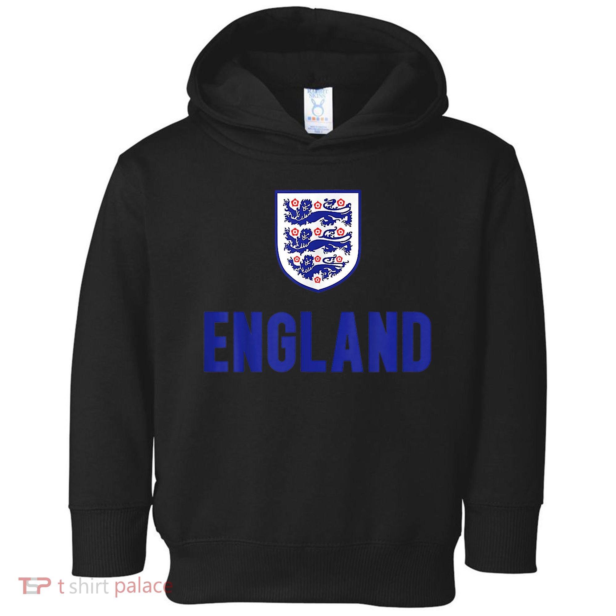 England 1982 Soccer Team Jersey British Three Heraldic Lions Toddler Hoodie