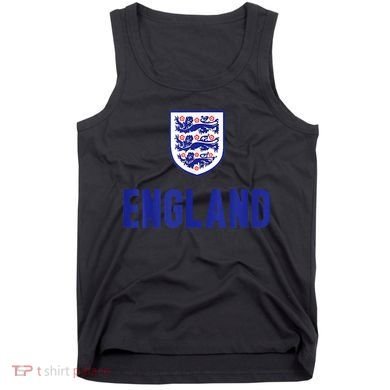 England 1982 Soccer Team Jersey British Three Heraldic Lions Tank Top