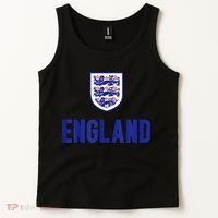 England 1982 Soccer Team Jersey British Three Heraldic Lions Tank Top thumb 2