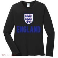 England 1982 Soccer Team Jersey British Three Heraldic Lions Women's Long Sleeve Shirt thumb 0