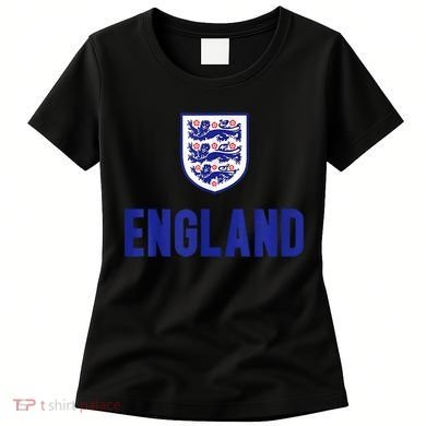 England 1982 Soccer Team Jersey British Three Heraldic Lions Women's T-Shirt
